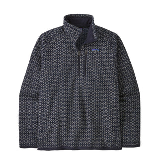 Patagonia Better Sweater 1/4 Zip Fleece Scales Sunken Blue