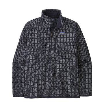 Patagonia Better Sweater 1/4 Zip Fleece Scales Sunken Blue