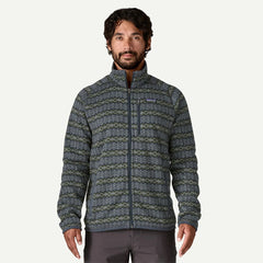 Patagonia Better Sweater Fleece Jacket Woven Together Smolder Blue - Parasol Store
