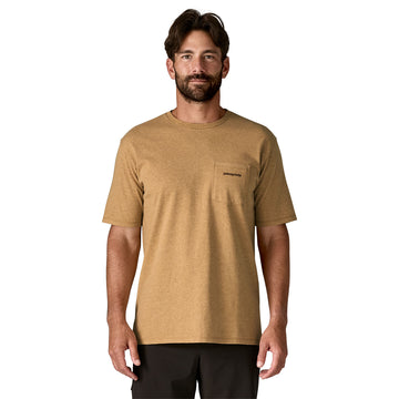 Patagonia Boardshort Logo Pocket Responsibili-Tee Talon Gold - Parasol Store
