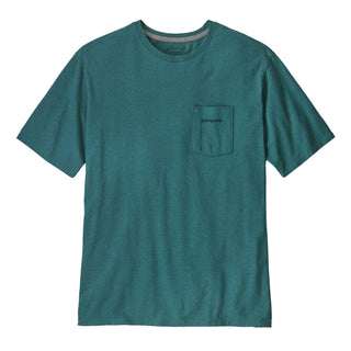 Patagonia Boardshort Logo Pocket Responsibili-Tee Wetland Blue - Parasol Store