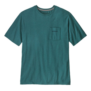 Patagonia Boardshort Logo Pocket Responsibili-Tee Wetland Blue - Parasol Store