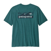 Patagonia Boardshort Logo Pocket Responsibili-Tee Wetland Blue - Parasol Store