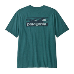 Patagonia Boardshort Logo Pocket Responsibili-Tee Wetland Blue - Parasol Store