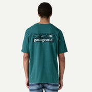Patagonia Boardshort Logo Pocket Responsibili-Tee Wetland Blue - Parasol Store