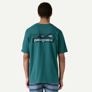 Patagonia Boardshort Logo Pocket Responsibili-Tee Wetland Blue - Parasol Store