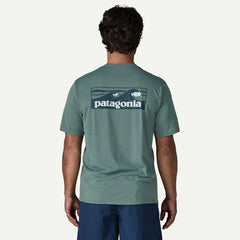 Patagonia Cap Cool Daily Shirt Boardshort Logo Blue Sage Light Blue Sage X-Dye