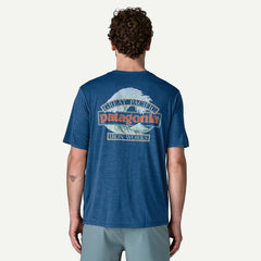 Patagonia Cap Cool Daily Shirt Great Waves Clement Blue Light Clement Blue X-Dye