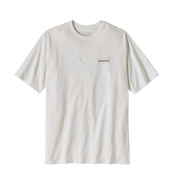 Patagonia Casting Logo Responsibili-Tee Fiber White