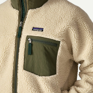 Patagonia Classic Retro-X Fleece Jacket Dark Natural w/Basin Green