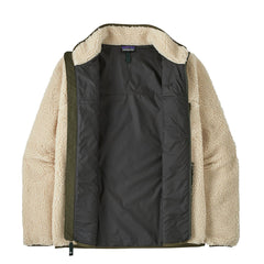 Patagonia Classic Retro-X Fleece Jacket Dark Natural w/Basin Green - Parasol Store