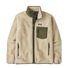 Patagonia Classic Retro-X Fleece Jacket Dark Natural w/Basin Green - Parasol Store