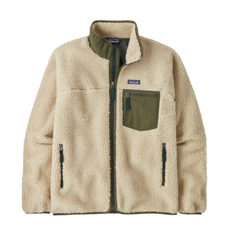 Patagonia Classic Retro-X Fleece Jacket Dark Natural w/Basin Green
