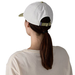 Patagonia Fitz Roy Icon Trad Cap Text Logo Birch White / Gumtree Green - Parasol Store