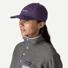 Patagonia Fitz Roy Icon Trad Cap Text Logo Plummet Purple - Parasol Store