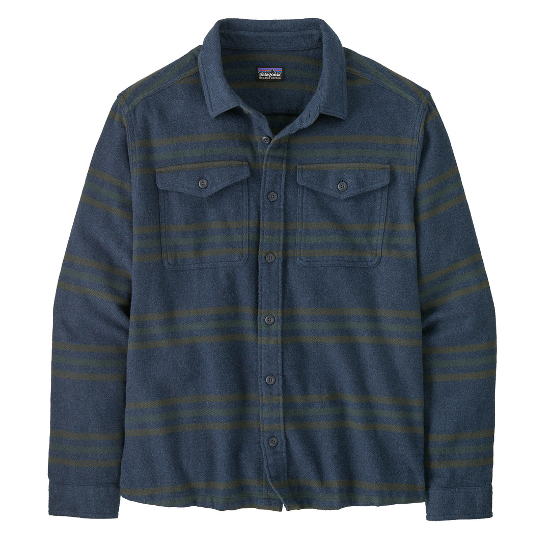 Patagonia Fjord Flannel Shirt Treelined / Smolder Blue - Parasol Store
