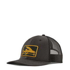 Patagonia Flying Fish LoPro Trucker Hat Flying Fish Fork Ink Black - Parasol Store