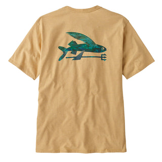 Patagonia Flying Fish Responsibili-Tee Flying Fish / Cliffs and Coves Conifer Green - Parasol Store