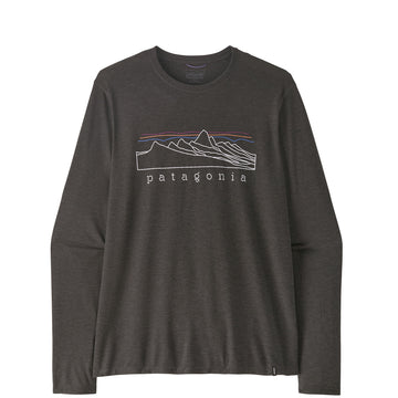 Patagonia L/S Capilene Cool Trail Shirt Stratapeaks Ink Black