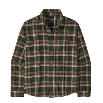 Patagonia L/S Lightweight Fjord Flannel Shirt Cozy Cabin / Treeline Green