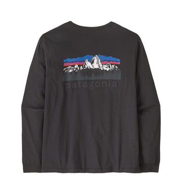 Patagonia L/S Fitz Roy Foothills T-Shirt Ink Black
