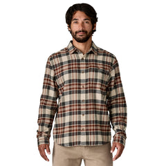 Patagonia L/S Lightweight Fjord Flannel Shirt Paw Dried Vanilla - Parasol Store