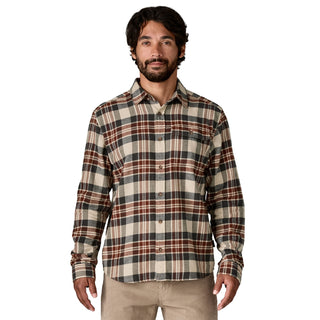 Patagonia L/S Lightweight Fjord Flannel Shirt Paw Dried Vanilla - Parasol Store