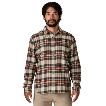 Patagonia L/S Lightweight Fjord Flannel Shirt Paw Dried Vanilla - Parasol Store
