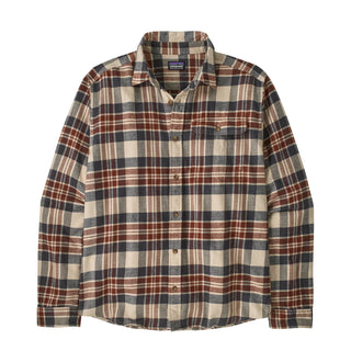 Patagonia L/S Lightweight Fjord Flannel Shirt Paw Dried Vanilla - Parasol Store