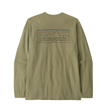 Patagonia L/S P-6 Logo Responsibili-Tee P-6 Outline Gumtree Green - Parasol Store