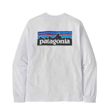 Patagonia L/S P-6 Logo Responsibili-Tee White - Parasol Store