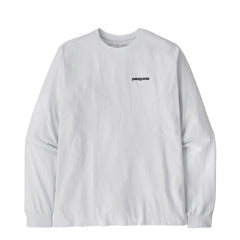 Patagonia L/S P-6 Logo Responsibili-Tee White - Parasol Store