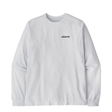 Patagonia L/S P-6 Logo Responsibili-Tee White - Parasol Store