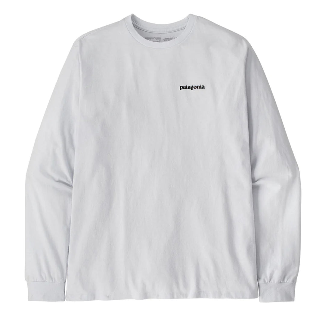 Patagonia L/S P-6 Logo Responsibili-Tee White - Parasol Store