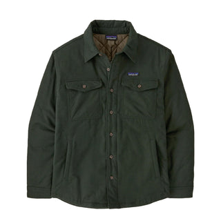 Patagonia Lightweight Insulated Fjord Flannel Shirt Ashore Old Growth Green