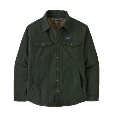 Patagonia Lightweight Insulated Fjord Flannel Shirt Ashore Old Growth Green