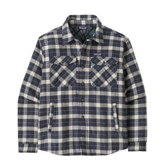 Patagonia Lightweight Insulated Fjord Flannel Shirt Evergreen Fjord / Smolder Blue