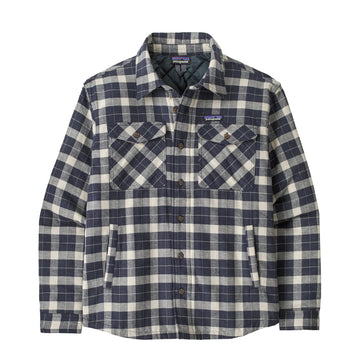 Patagonia Lightweight Insulated Fjord Flannel Shirt Evergreen Fjord / Smolder Blue