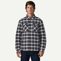 Patagonia Lightweight Insulated Fjord Flannel Shirt Evergreen Fjord / Smolder Blue