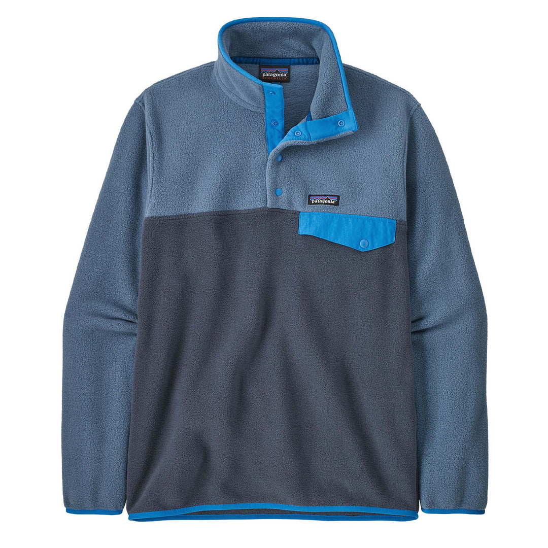 Patagonia Lightweight Synchilla Snap-T Fleece  Pullover Smolder Blue - Parasol Store