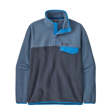 Patagonia Lightweight Synchilla Snap-T Fleece  Pullover Smolder Blue - Parasol Store
