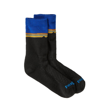Patagonia Merino Wool Blend Crew Socks Classic Fitz Roy Viking Blue