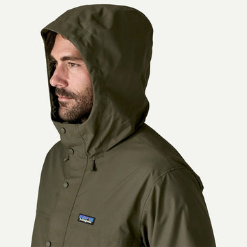 Patagonia Outdoor Everyday Rain Jacket Basin Green - Parasol Store