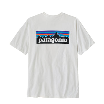 Patagonia P-6 Logo Responsibili-Tee Fiber White