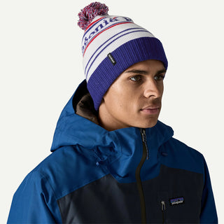 Patagonia Powder Town Beanie Park Stripe Barnacle Blue - Parasol Store
