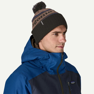 Patagonia Powder Town Beanie Park Stripe Marlow Brown - Parasol Store