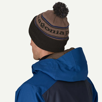 Patagonia Powder Town Beanie Park Stripe Marlow Brown - Parasol Store