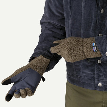 Patagonia Retro Pile Fleece Gloves Marlow Brown - Parasol Store