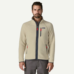 Patagonia Retro Pile Fleece Jacket Pelican w/Smolder Blue - Parasol Store