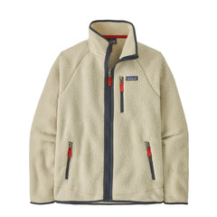 Patagonia Retro Pile Fleece Jacket Pelican w/Smolder Blue - Parasol Store